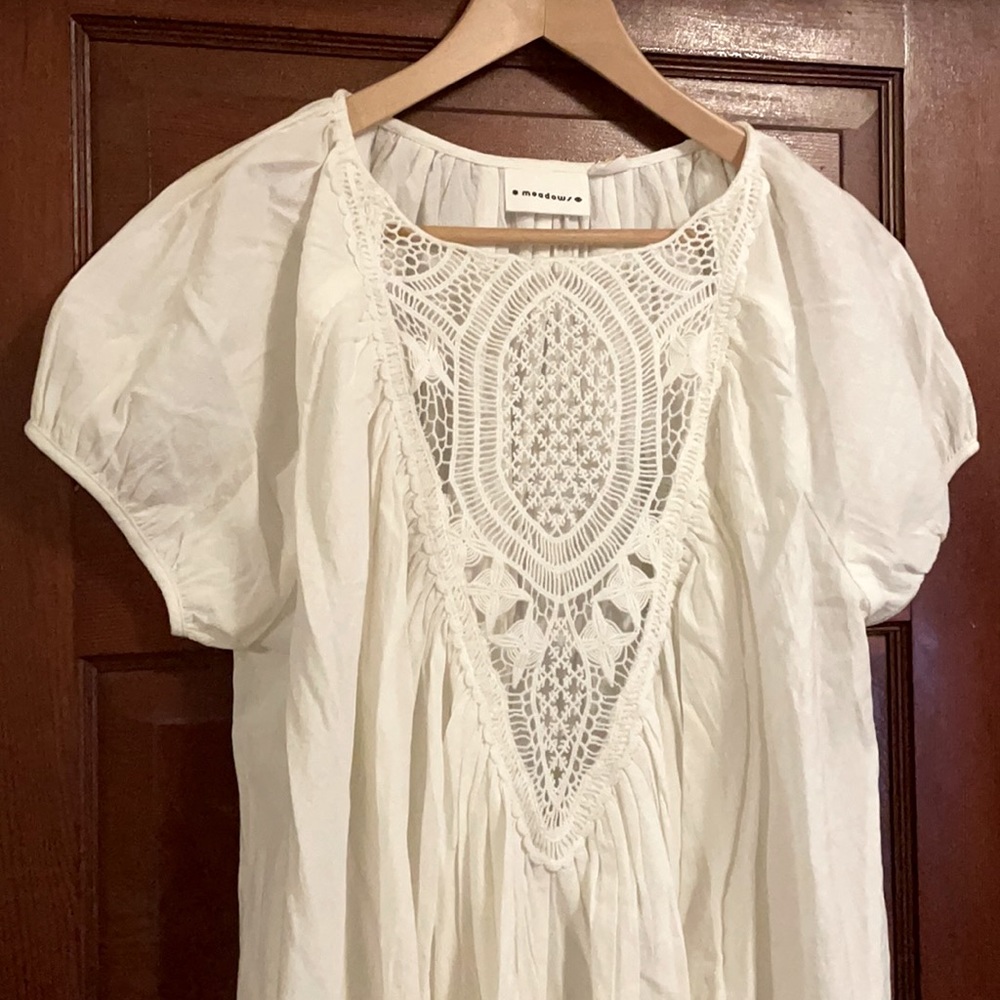 Meadows Sweet Pea Cotton Crochet Dress